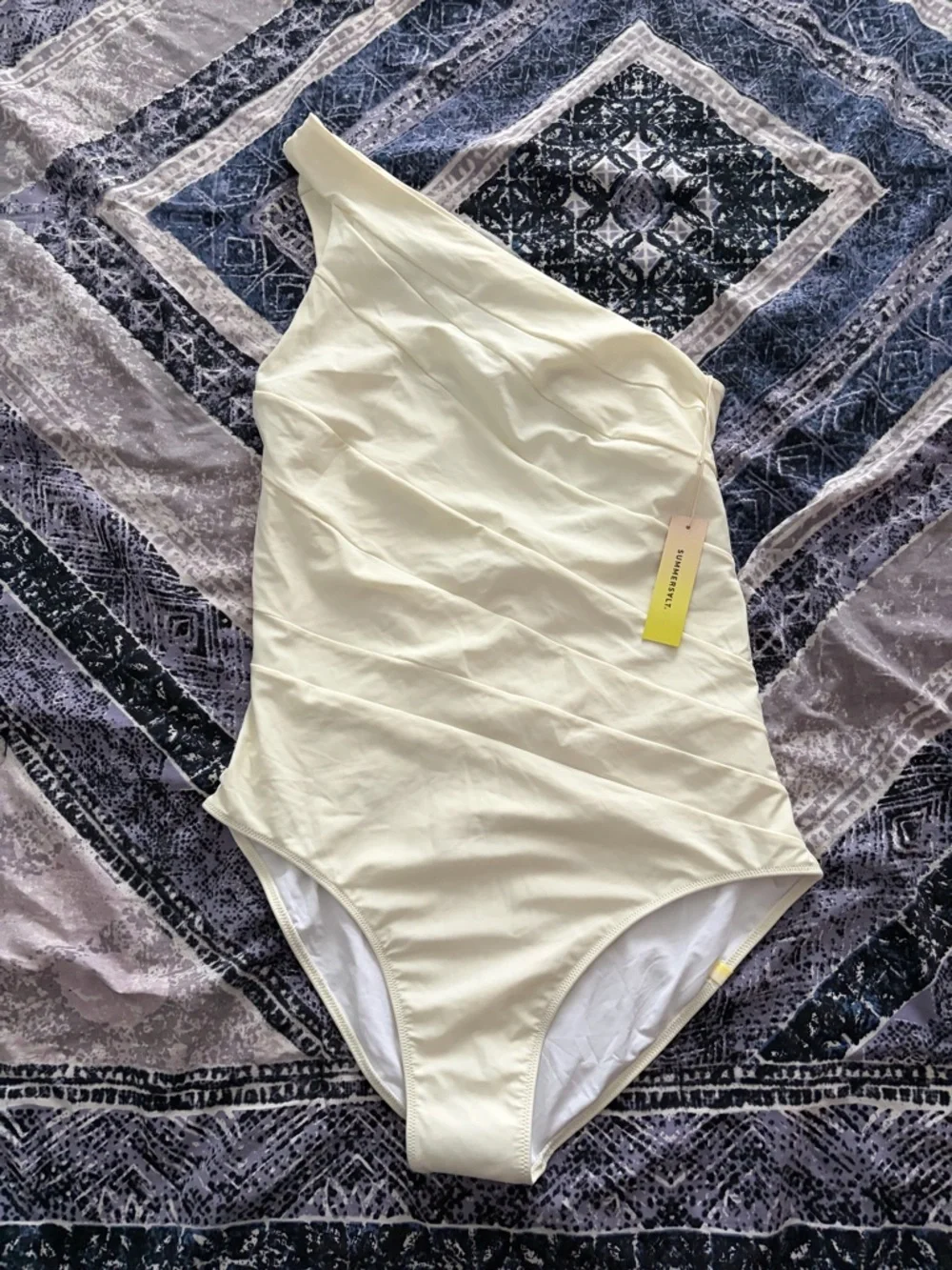 Summersalt Bachelorette Swimsuit One-Shoulder White - Picture 6 of 16